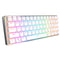 Royal Kludge RK61 Pro Tri-Mode RGB 61 Keys Hot Swappable Mechanical Keyboard Silver/White