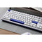 Monsgeek MG108B Blue on White RGB Hot-Swappable Mechanical Keyboard (TTC Gold Red)