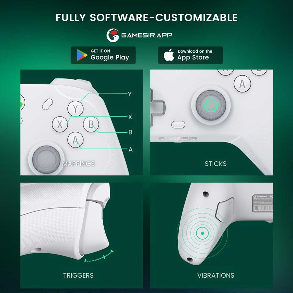 Gamesir T4 Cyclone Pro Multi-Platform Wireless Gamepad with Hall Effect Sticks and Triggers