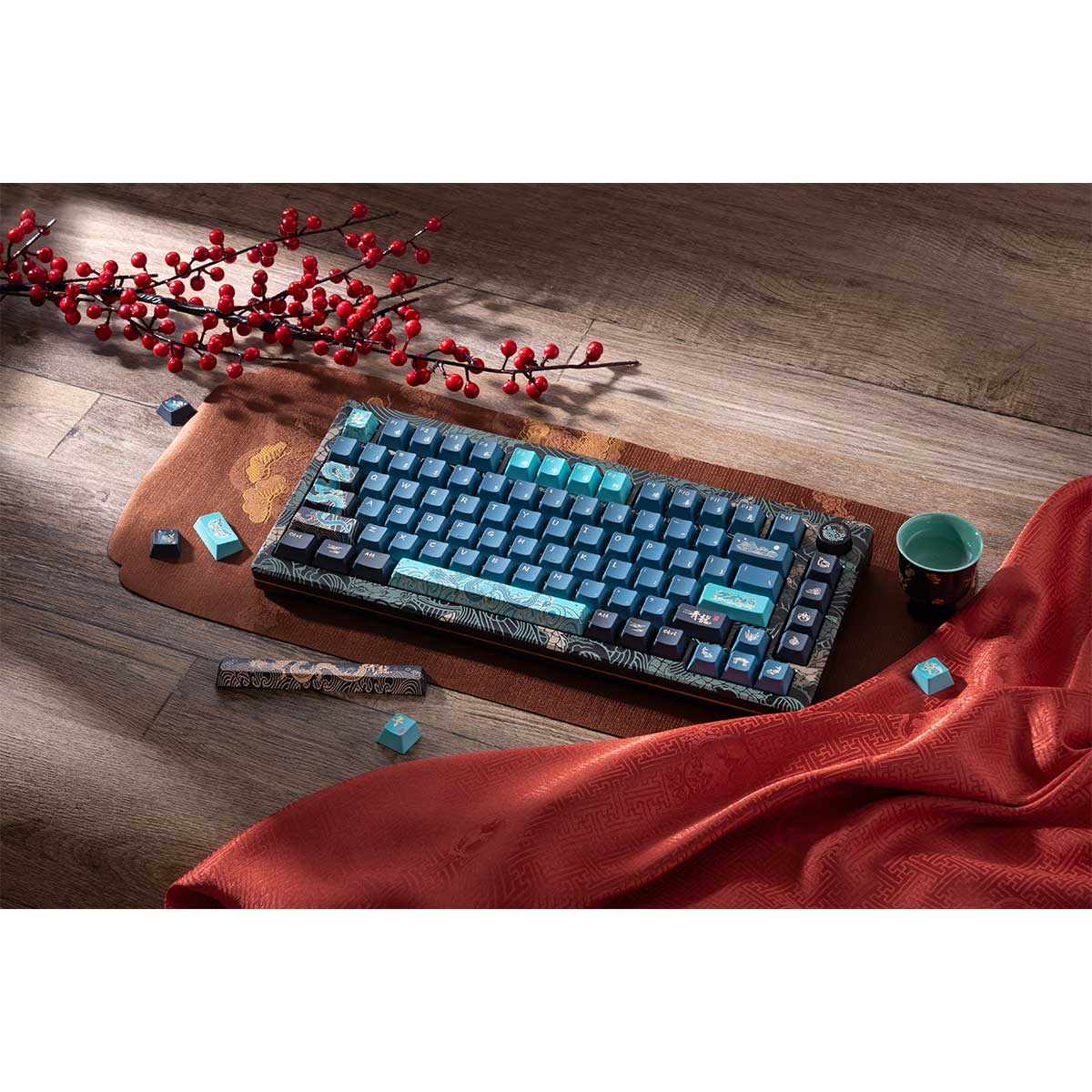 Akko Mod 007 V3 HE Year Of Dragon RGB Mechanical Keyboard (Akko Cream Yellow Magnetic)