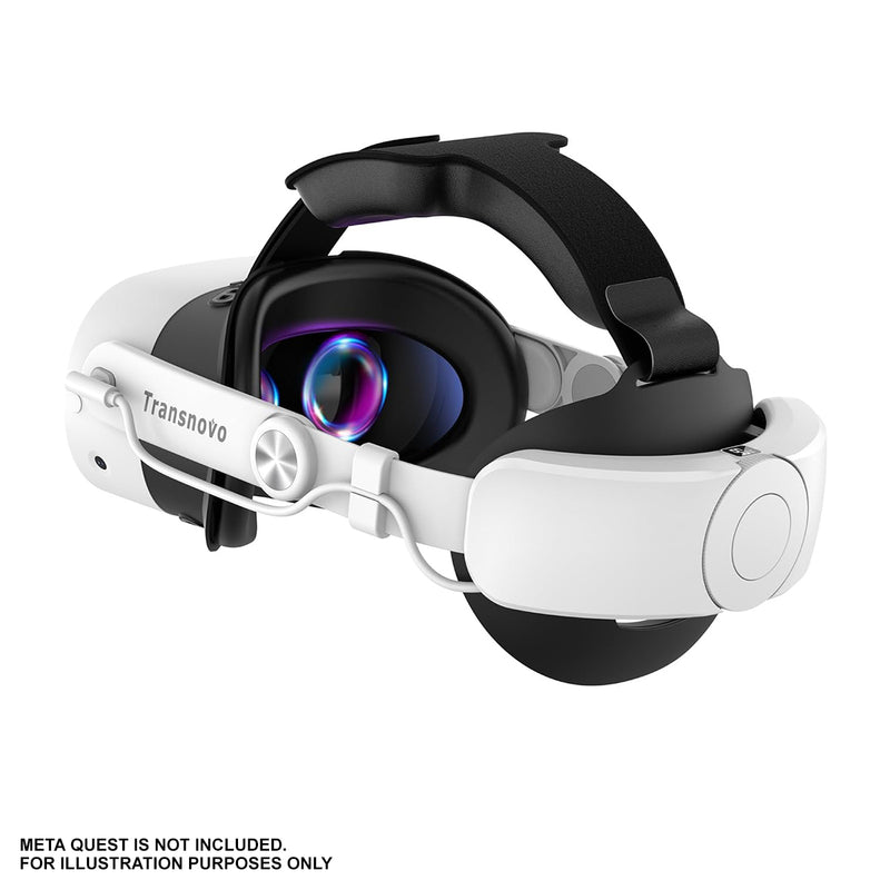 Transnovo RS2-10000 VR Head Strap with Battery 10000mAh for Meta Quest 3/3S (White/Black)