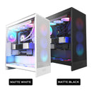 NZXT H7 Flow RGB Mid-Tower ATX Airflow Case with RGB Fans (Matte Black, Matte White)