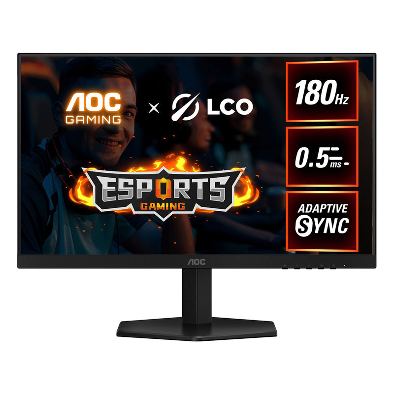 AOC 24G42E 23.8" FHD (1920x1080) 180Hz 0.5ms MPRT / 1ms GtG Adaptive-Sync Fast IPS Gaming Monitor (Black/Red)