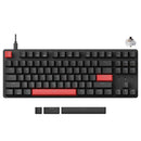 Keychron Lemokey X1 QMK/VIA Red Backlight TKL Wired Mechanical Gaming Keyboard - DataBlitz