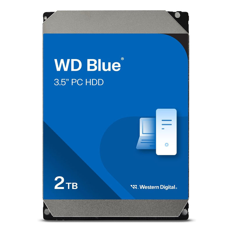 WD Blue 2TB 5400 RPM 64MB Cache 3.5" SATA III Desktop Hard Drive (WD20EARZ)