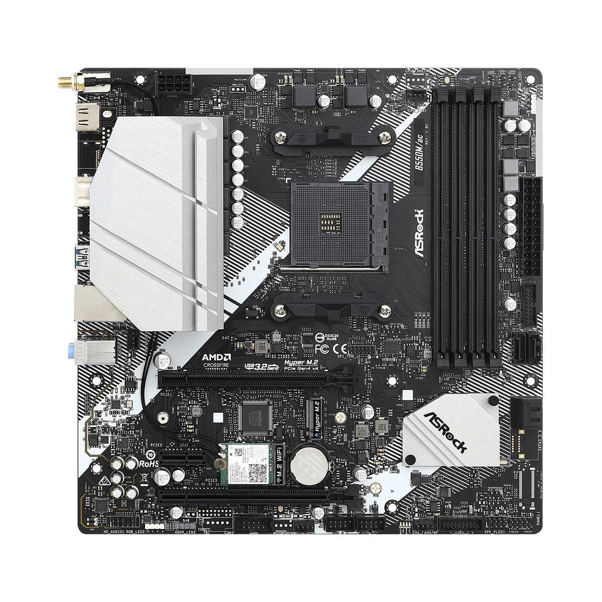 Asrock B550M/AC (WiFi) DDR4 Motherboard