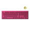 Monsgeek MG108B Rose Red RGB Hot Swappable Mechanical Keyboard (V3 Cream Yellow Pro)