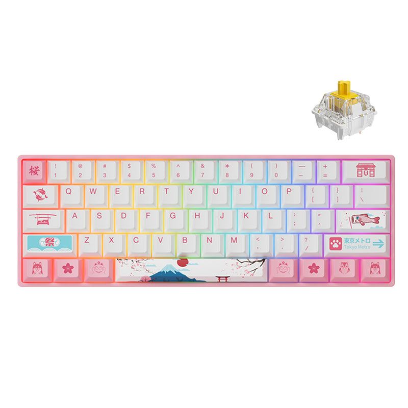 AKKO World Tour Tokyo 3061S R2 OSA RGB Mechanical Keyboard (Gateron Yellow)