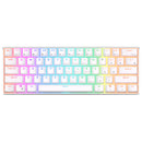 Royal Kludge RK61 Pro Tri-Mode RGB 61 Keys Hot Swappable Mechanical Keyboard Silver/White