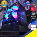 Alpha DB330M Black Desktop Gaming PC | AMD Ryzen 5 5500 | 16GB RAM | 500GB SSD | RX 7600 | Windows 11 Pro