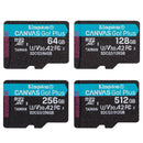 Kingston Canvas Go! Plus UHS-I U3 V30 A2 170MB/s Read MicroSD Memory Card with SD Adapter