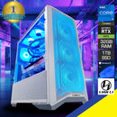 Optima Lancool II Mesh White Desktop Gaming PC | INTEL i7 14700F | 32GB RAM |  1TB SSD | RTX 4070 Super | Windows 11 Pro