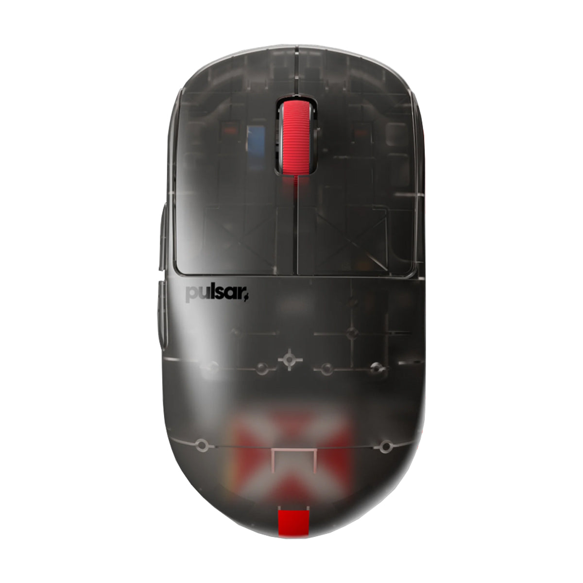 Pulsar X2H Medium Symmetrical Ultralight Wireless Gaming Mouse Clear Black Limited Ed. Size 2
