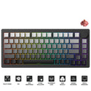 MonsGeek M1W V3 VIA Aluminum Case Multi-Mode RGB Hot-Swappable Mechanical Keyboard (Dark Night) (Akko Rosewood Switch)