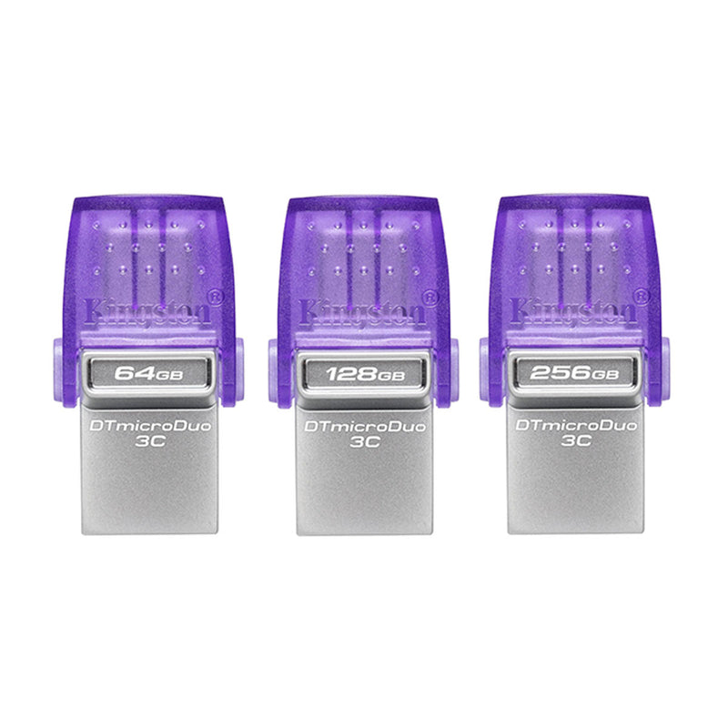 Kingston DataTraveler MicroDuo 3C USB 3.2 Gen 1 200MB/s Read Type-A + Type-C USB Flash Drive