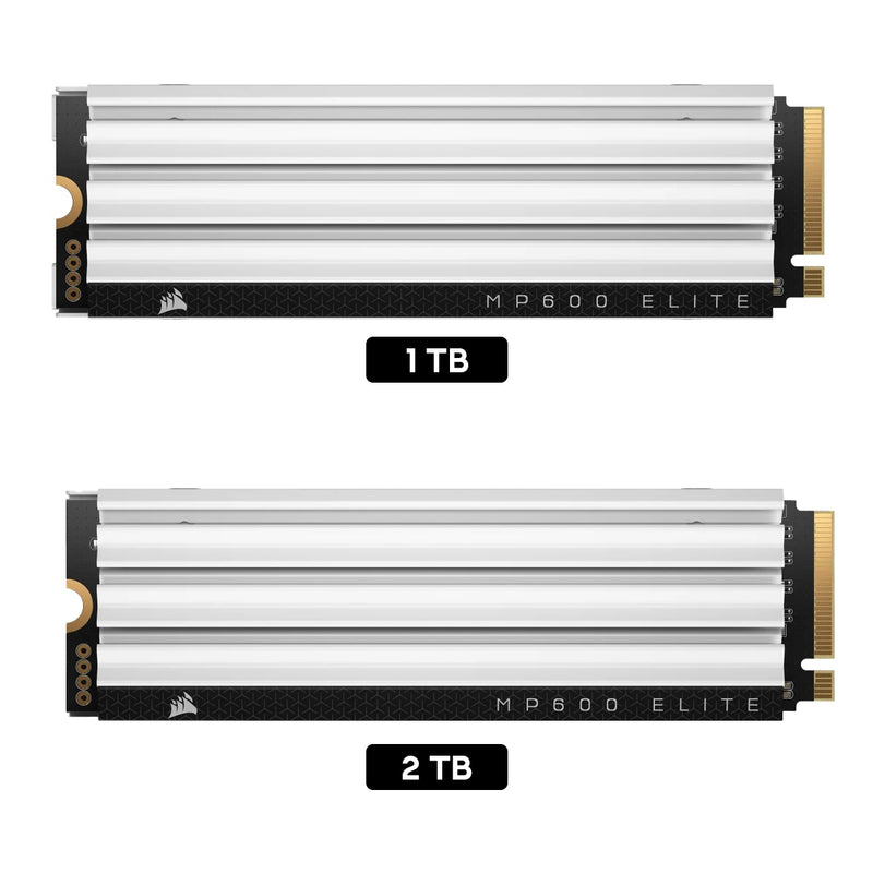 Corsair MP600 Elite PCIe Gen4 x4 NVMe 1.4 M.2 SSD for PS5 (White)