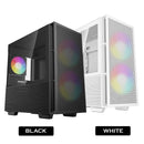 Deepcool CH360 Micro Tower Mini-ITX/Micro ATX Case Airflow Tempered glass + Mesh side panel