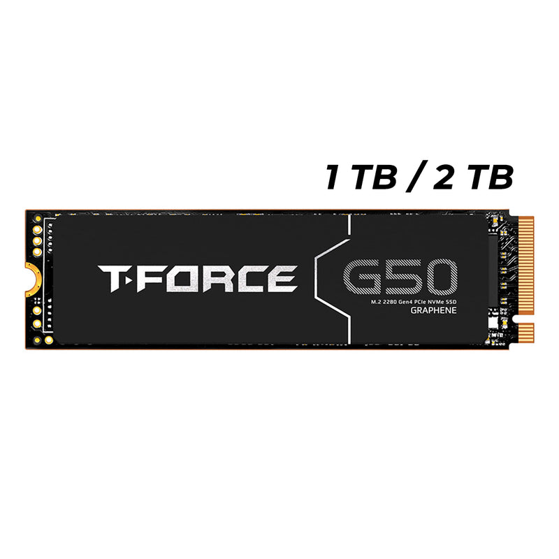 TeamGroup T-Force G50 M.2 2280 PCIe 4.0 x4 Internal SSD with Ultra-thin Graphene Heat-Sink