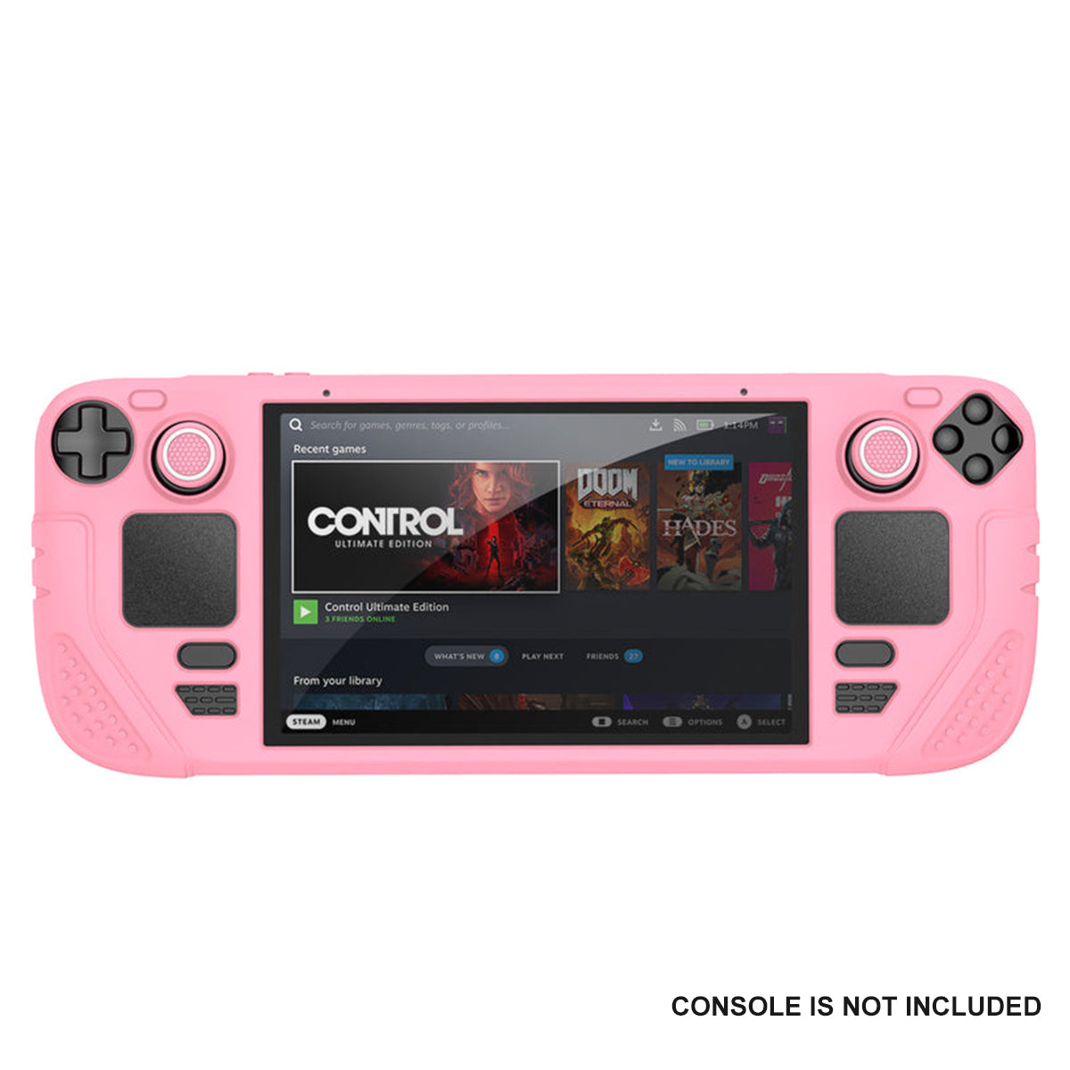 IINE Protective Case Set for Steam Deck OLED (Pink, Black)