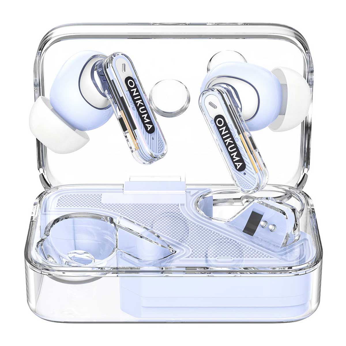 Onikuma T5 Trend Wireless Earphones With Hi-Fi Sound Quality & Noise Reduction (Blue, Pink, Purple)