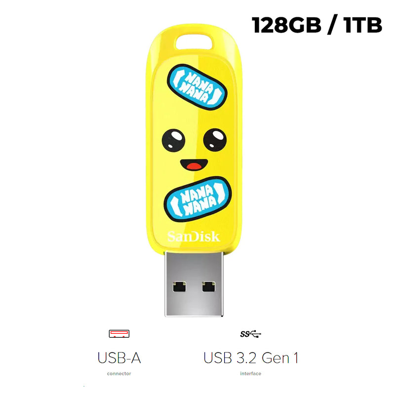 SanDisk Fortnite USB 3.2 Gen 1 Up to 130MB/s Read USB Flash Drive (1TB, 128GB)