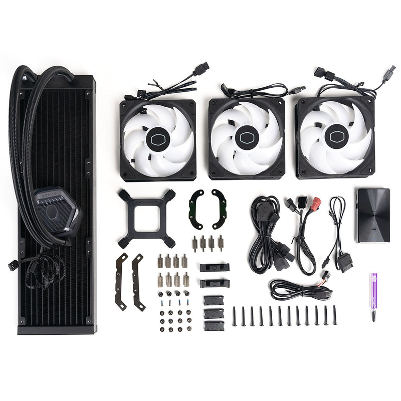 Cooler Master Masterliquid 360 Atmos ARGB 360MM Close-Loop AIO Liquid CPU Cooler (Black)