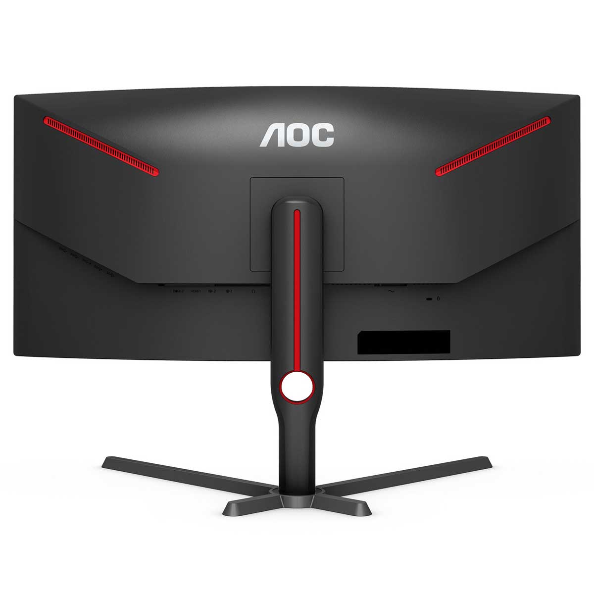 AOC CU34G3S/71 34" WQHD (3440X1440) 165HZ 1MS Curved Freesync Gaming Monitor (Black/Red)