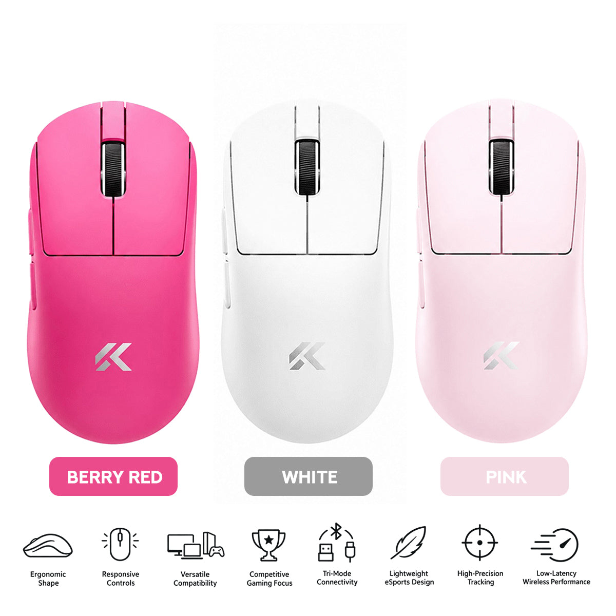 MCHOSE A7 V3 Pro Tri-Mode Lightweight eSports Gaming Mouse