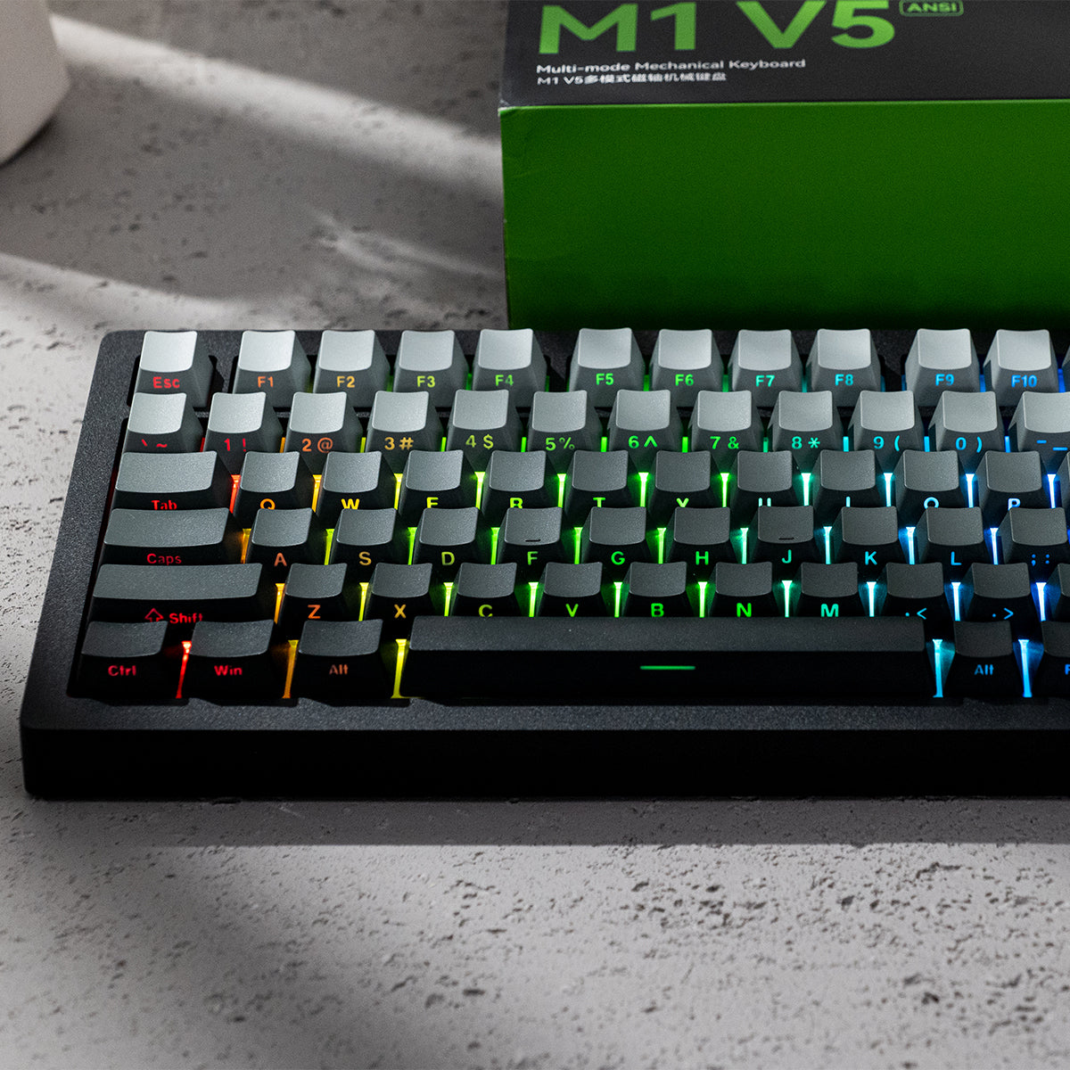 MonsGeek M1 V5 HE-SP Aluminum Case Multi-Mode RGB Hot-Swappable Mechanical Keyboard (Dark Night)