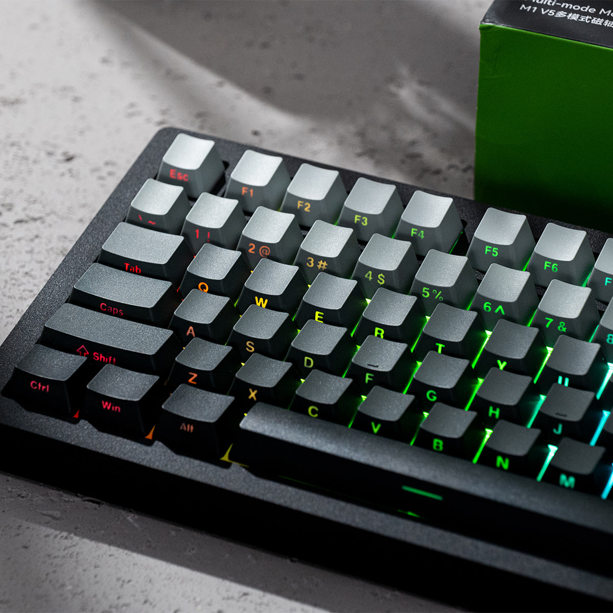 MonsGeek M1 V5 HE-SP Aluminum Case Multi-Mode RGB Hot-Swappable Mechanical Keyboard (Dark Night)