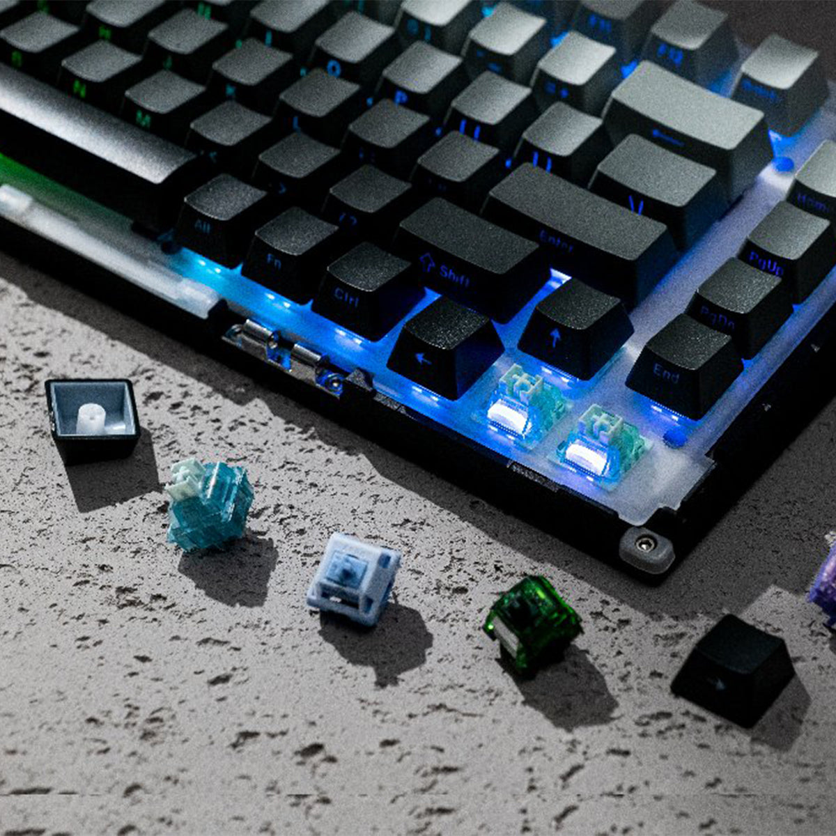 MonsGeek M1 V5 HE-SP Aluminum Case Multi-Mode RGB Hot-Swappable Mechanical Keyboard (Dark Night)