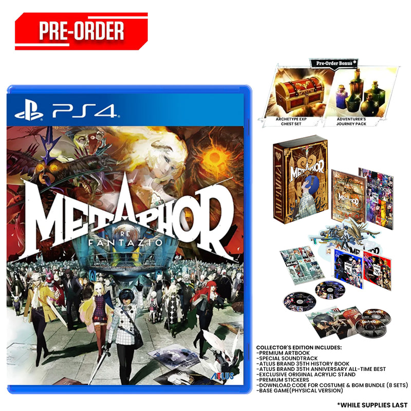 PS4 Metaphor Re Fantazio Collector Edition Pre-Order Downpayment