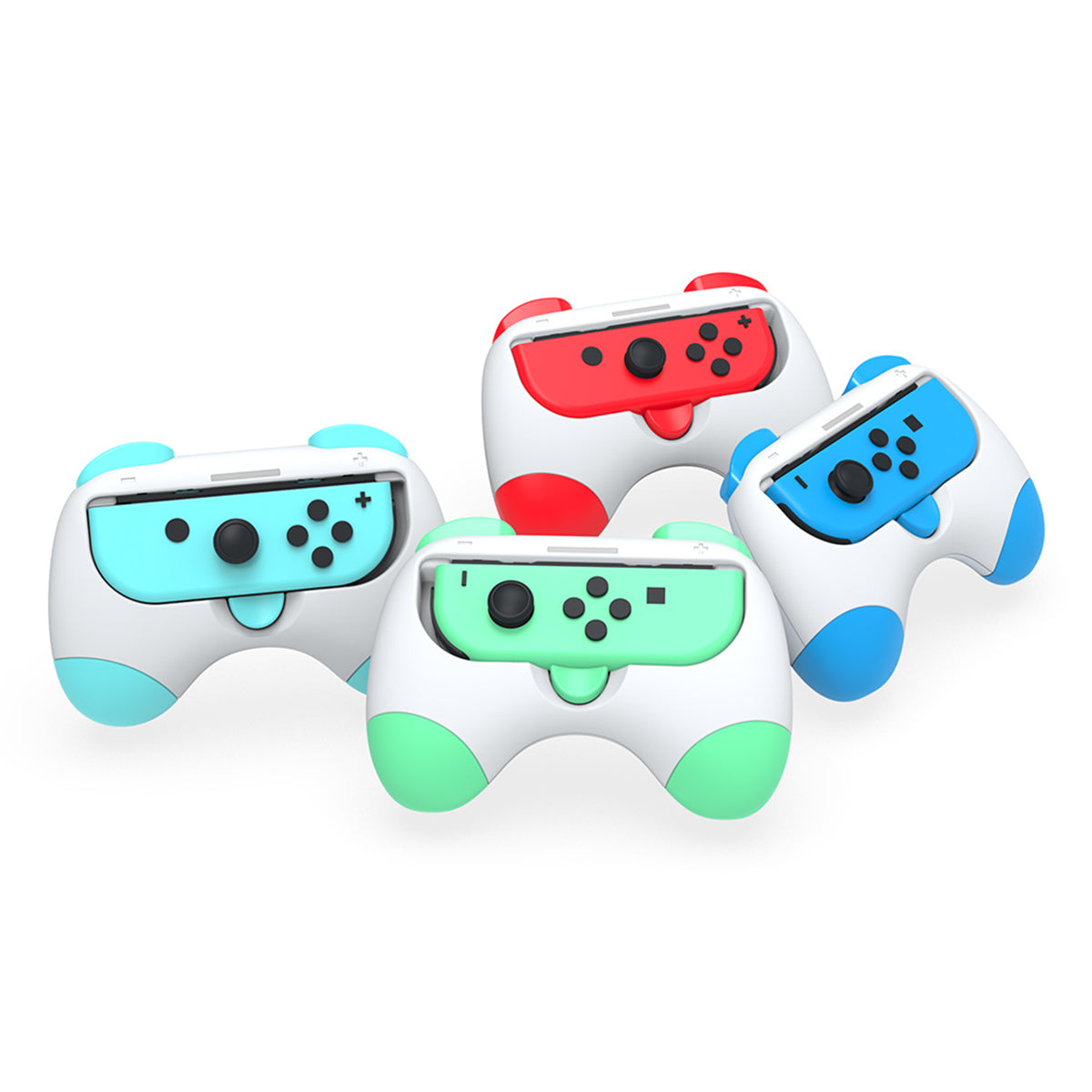 Dobe Controller Grip for Nintendo Switch / Switch OLED Joy-Pad (Pink/Yellow, Red/Blue, Purple/Green, Light Green/Light Blue) TNS-2130