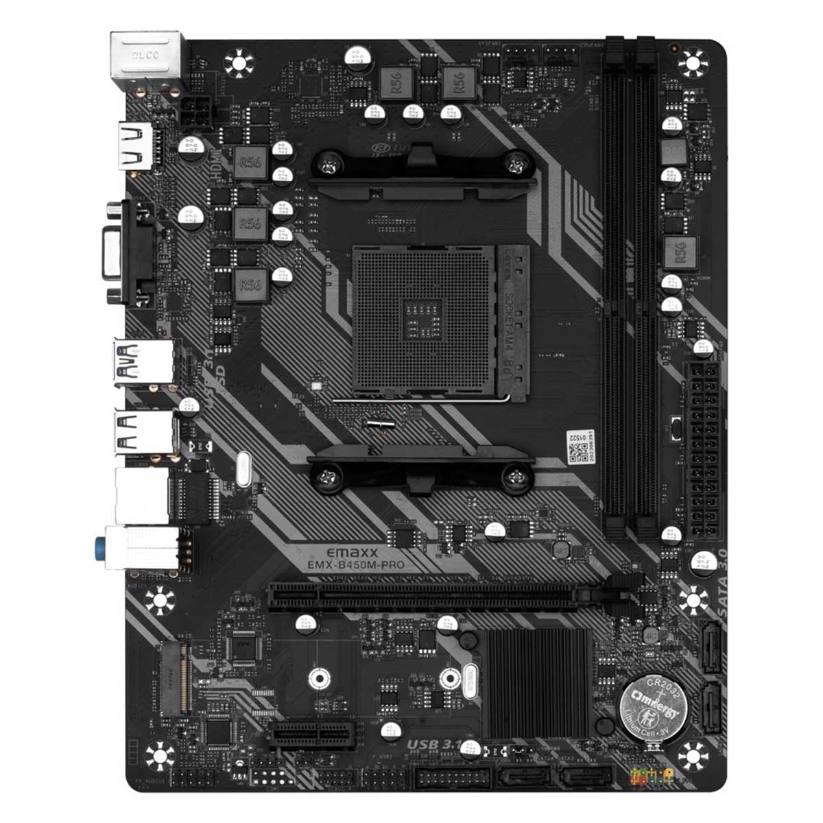 EMAXX B450M PRO AM4 AMD Gaming Motherboard