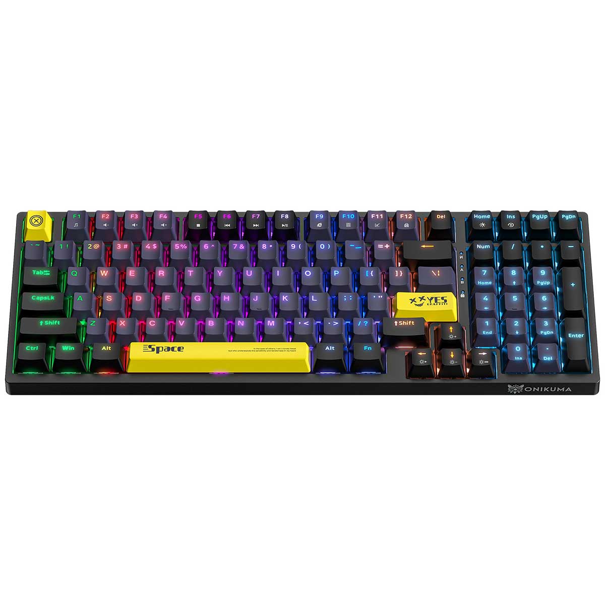 Onikuma G38 98 Keys RGB Wired Mechanical Keyboard