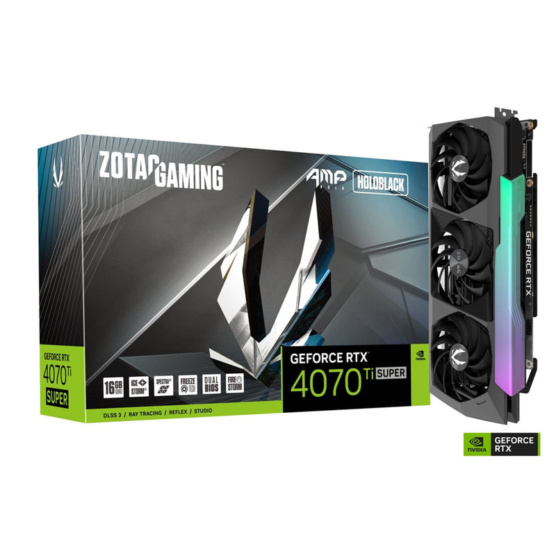 Zotac Gaming GeForce RTX 4070 Ti Super AMP Holo 16GB GDDR6X Graphics Card (ZT-D40730F-10P)