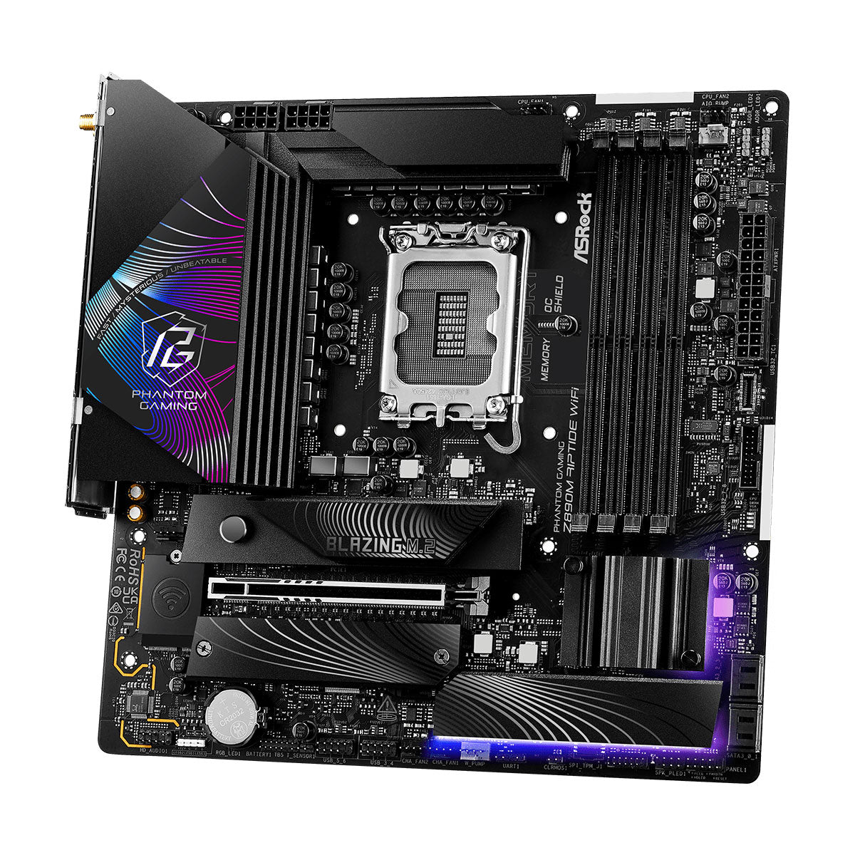Asrock Phantom Gaming Z890M Riptide Wifi Intel Motherboard