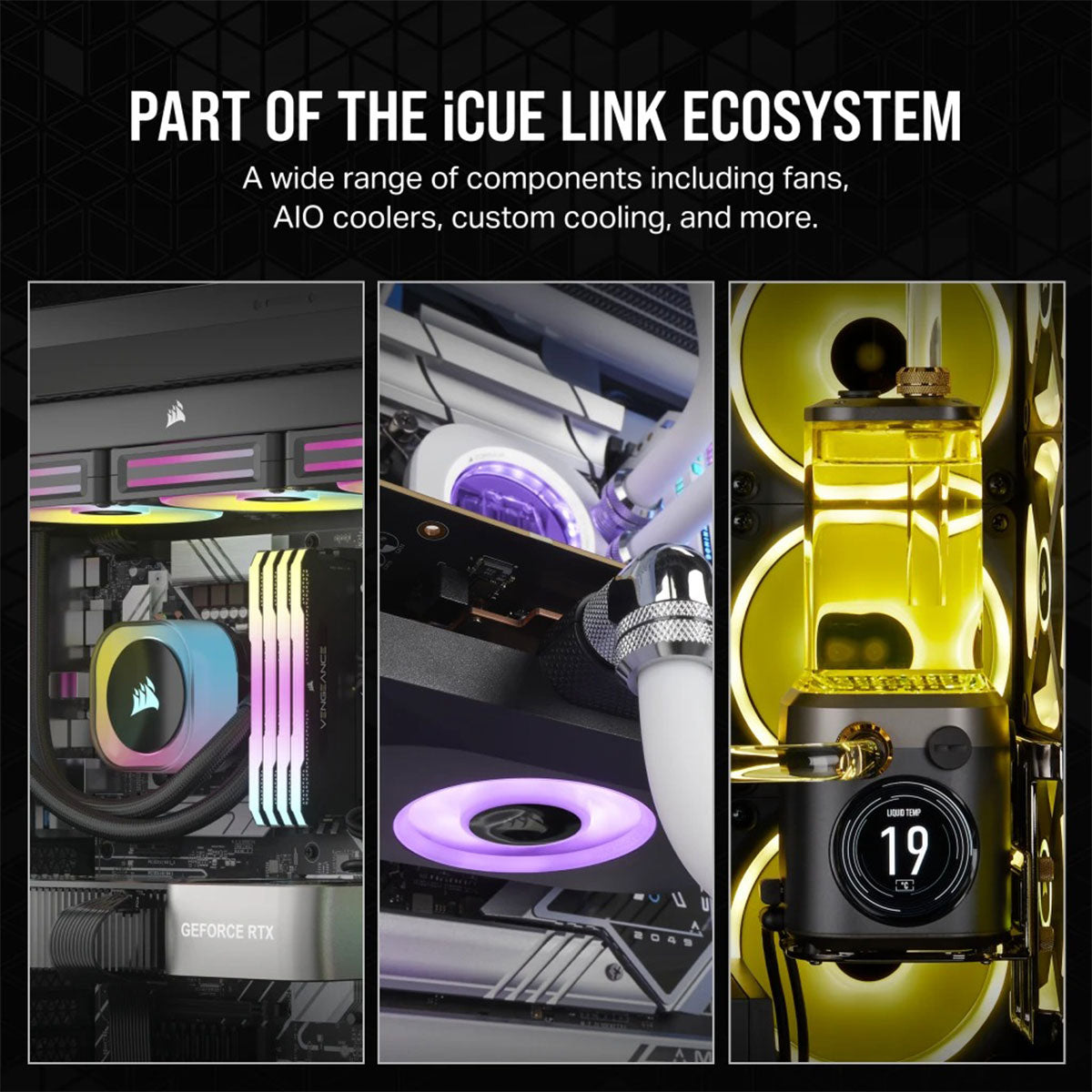 Corsair ICUE Link RX140 RGB 140MM PWM Single Fan Expansion