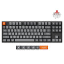 Keychron K8 Max QMK Fully Assembled RGB Backlight Hot-Swappable TKL Wireless Mechanical Keyboard - Black (Super Banana Switch, Super Red Switch)