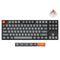 Keychron K8 Max QMK Fully Assembled RGB Backlight Hot-Swappable TKL Wireless Mechanical Keyboard - Black (Super Banana Switch, Super Red Switch)