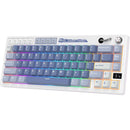 Royal Kludge RK M65 Tri-Mode RGB 66 Keys Hot-Swappable Mechanical Keyboard Ocean Blue