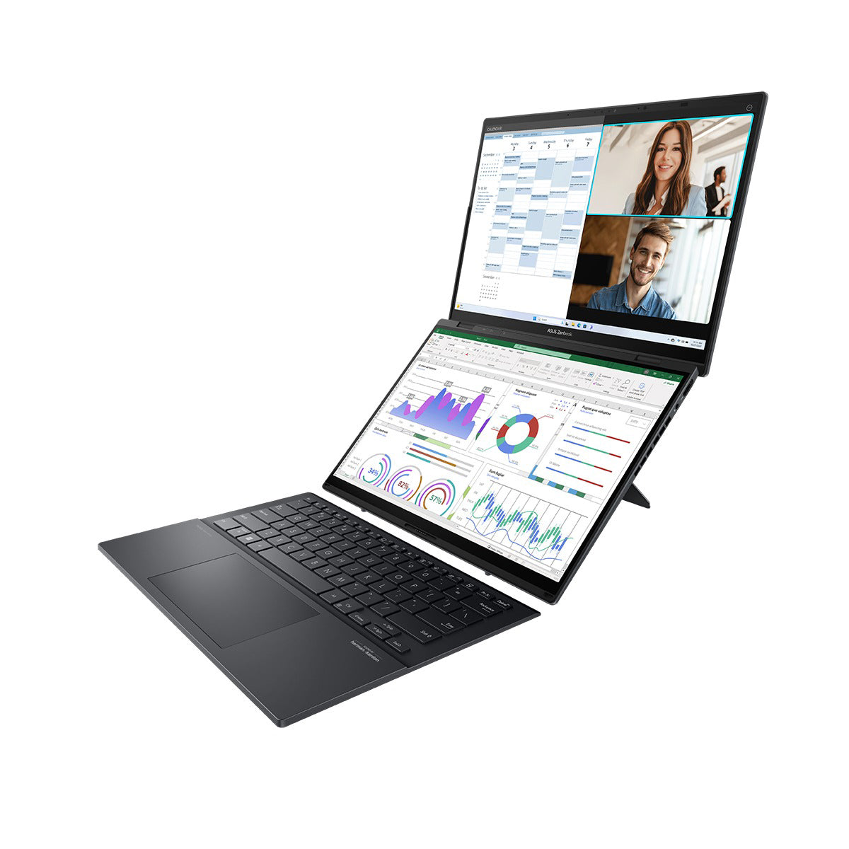 Asus Zenbook Duo 14 OLED UX8406CA-PZ165WSM Laptop (Inkwell Gray)