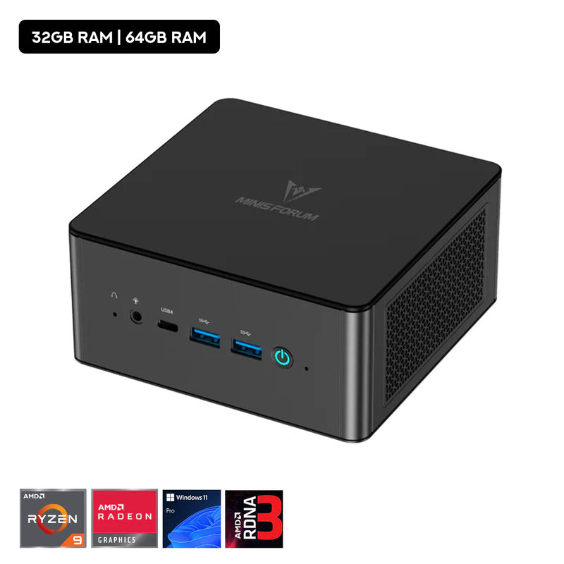 Minisforum Elite Mini UM890 Pro AMD Ryzen 9 8945HS Mini Gaming PC