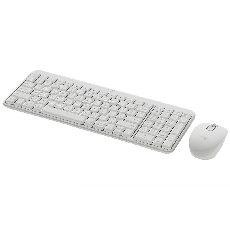 Logitech MK250 Compact Wireless Mouse and Keyboard (Off-White) (920-013560)