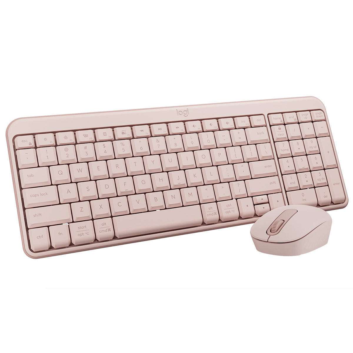 Logitech MK250 Compact Wireless Mouse and Keyboard (Rose) (920-013561)