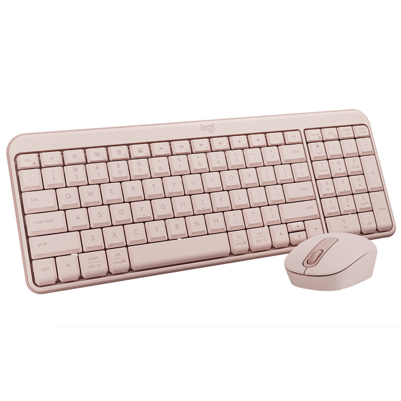 Logitech MK250 Compact Wireless Mouse and Keyboard (Rose) (920-013561)