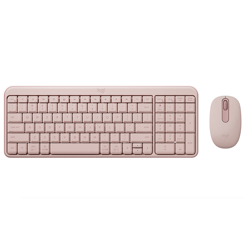 Logitech MK250 Compact Wireless Mouse and Keyboard (Rose) (920-013561)
