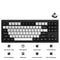 MonsGeek M3W V3 Aluminum Case Multi-Mode RGB Hot-Swappable Mechanical Keyboard (Black Olivia) (Akko V3 Piano Pro Switch)