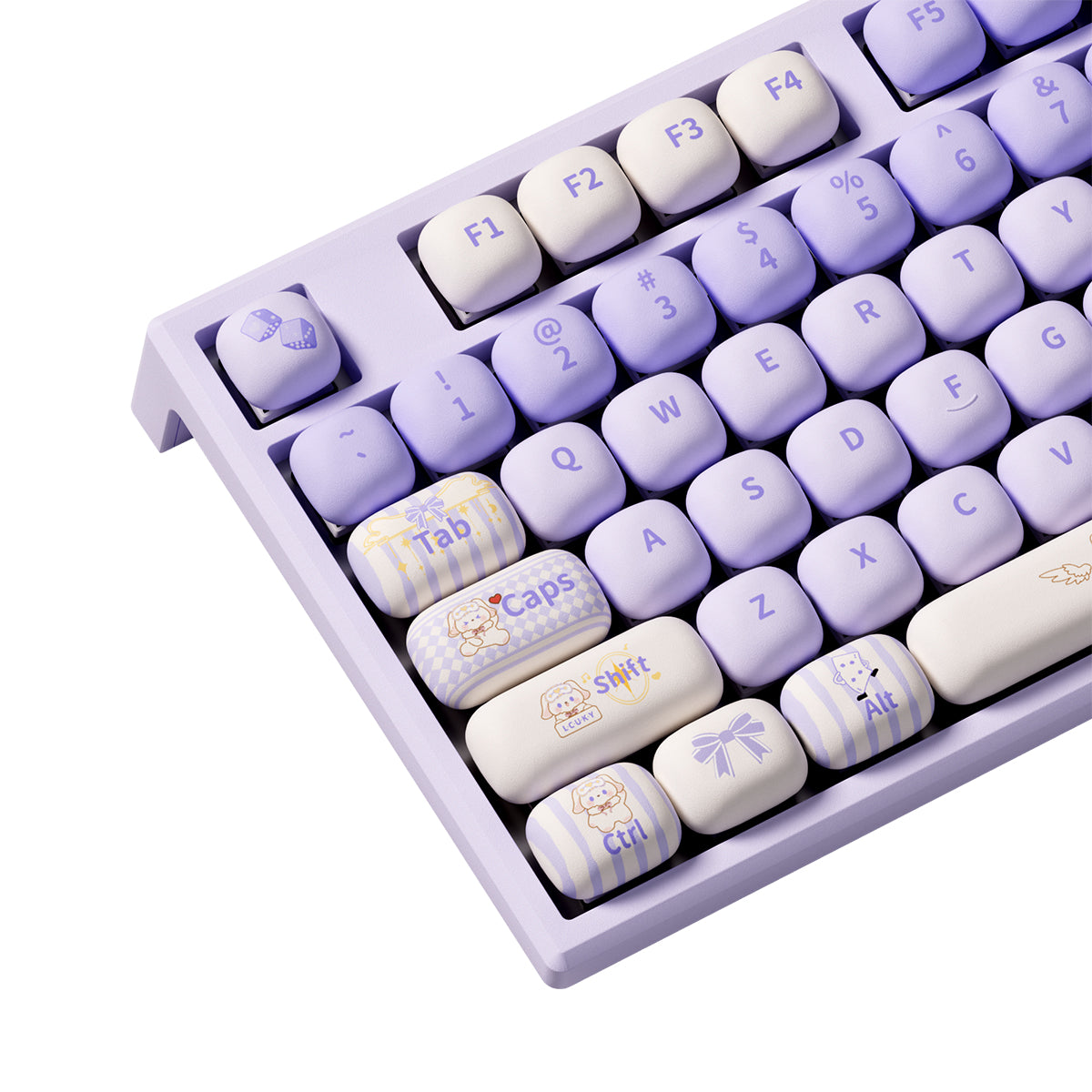 Akko x MonsGeek MG108B Magic Lop Bunny Multi-Mode RGB Hot-Swappable Mechanical Keyboard (Akko V3 Piano Pro Switch)