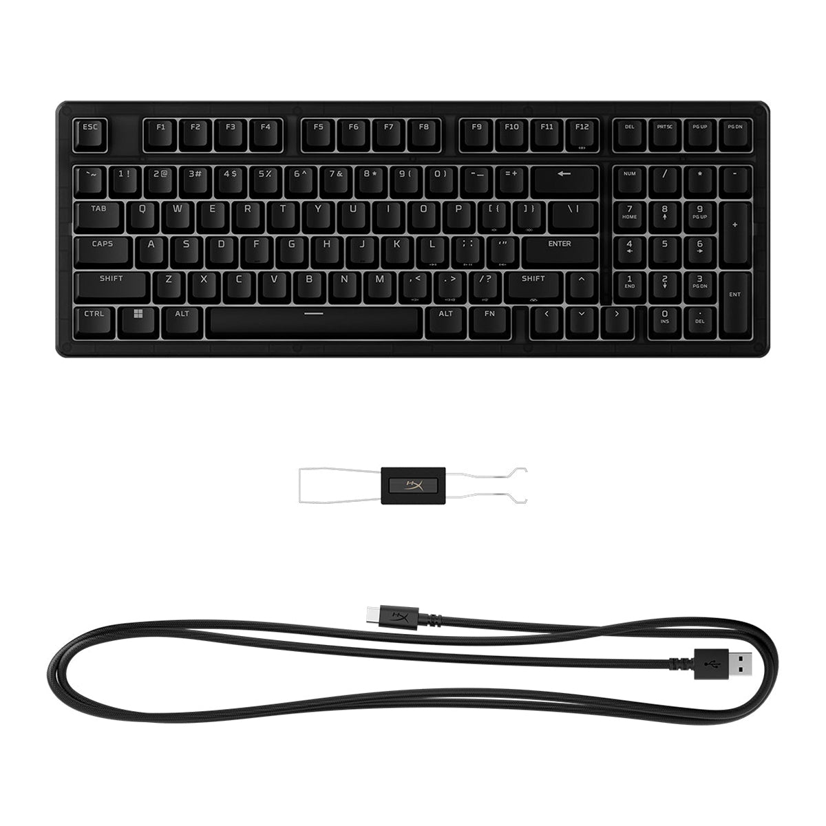 HyperX Origins 2 1800 RGB Swappable Housing Wired Mechanical Gaming Keyboard (Black)